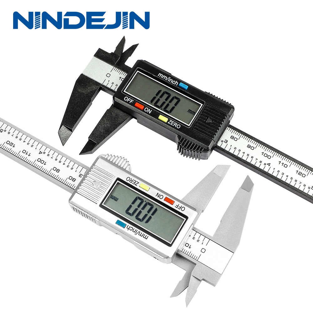 NINDEJIN 06" Plastic Electronic Digital Caliper 150mm Vernier Caliper