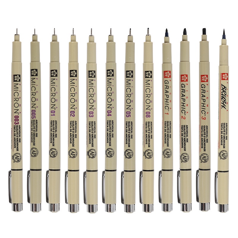 Japanese Sakura Pigma Micron Art Markers Sketching Pens for Drawing ...