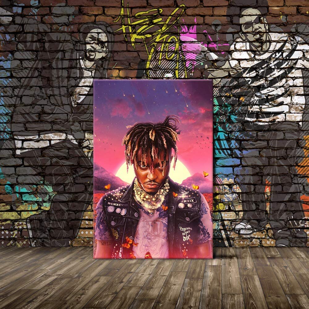 Juice Wrld Wall Art Canvas Prints Legends Never Die Album Cover Art ...