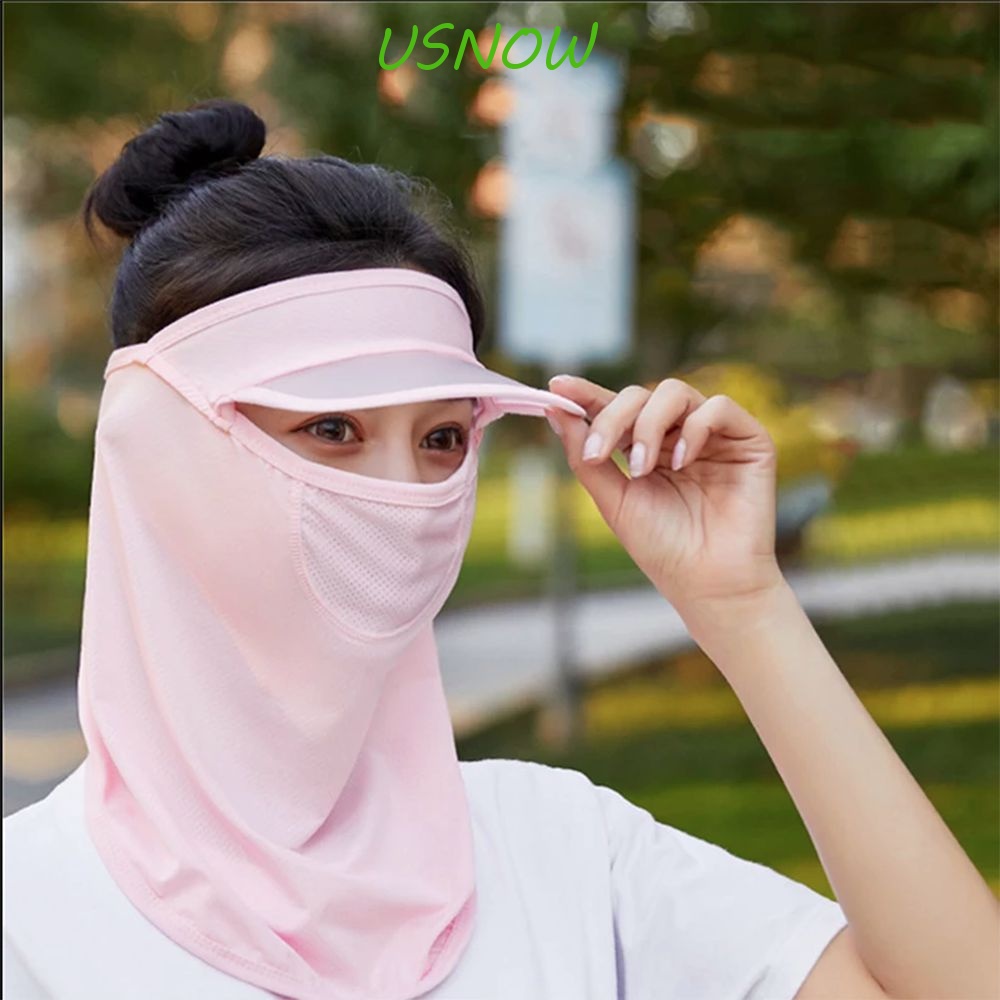 USNOW Uv Protect Neckline Mask Women UV Protection Golf Hat Riding Mask ...
