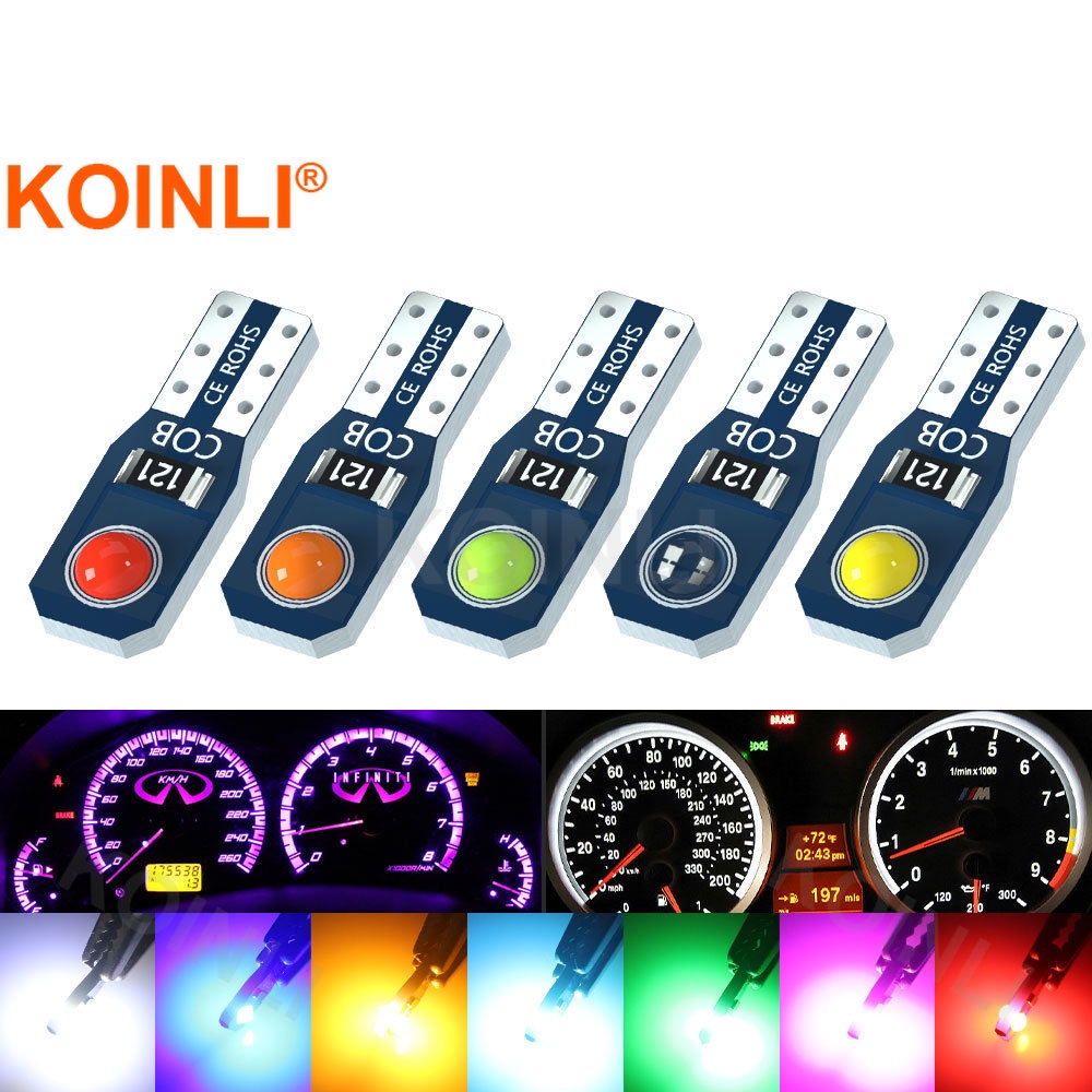 KOINLI Instrument Dash Light T5 LED Light Bulb W3W T5 Led Meter Bulb