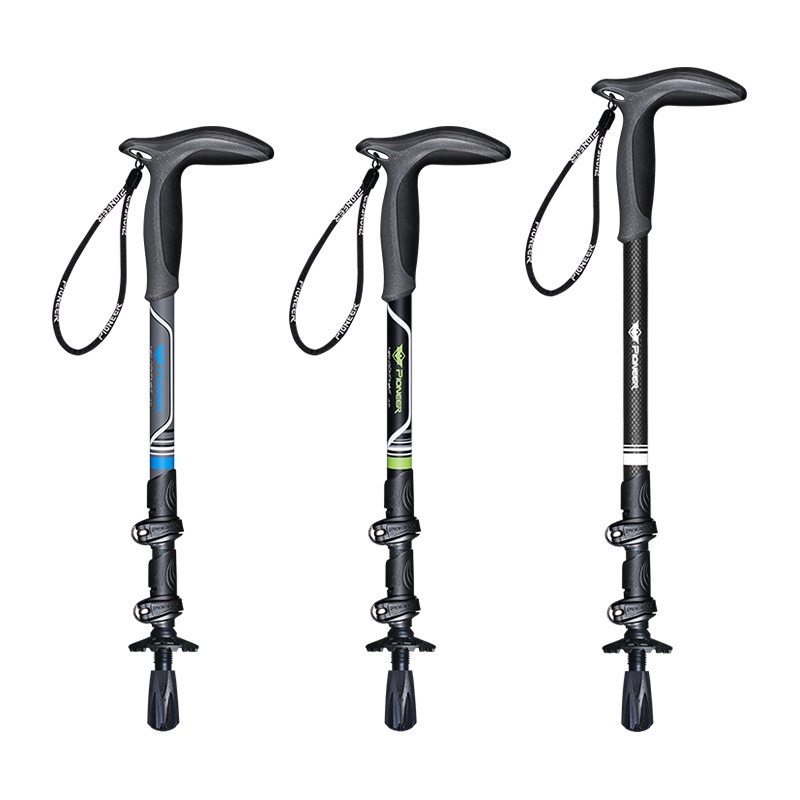Carbon Fiber Trekking Pole Walking Pole Outer Locking THandle Outdoor