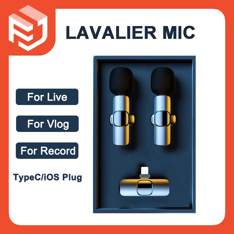 K9 Wireless Microphone for phone Lavalier Microphone Live Vlogging