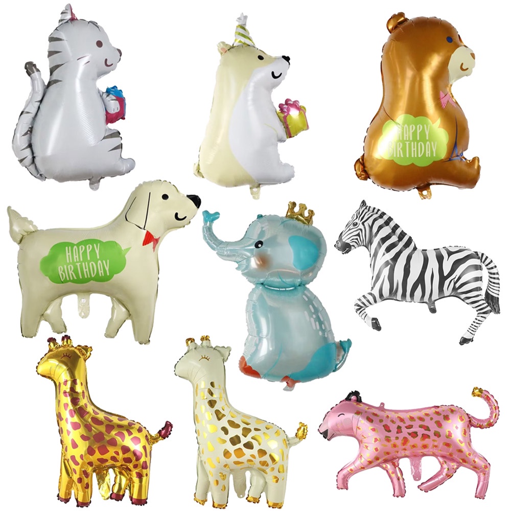 Cute Animal Balloons Foil Elephant Balloons Cartoon Animal Bunny