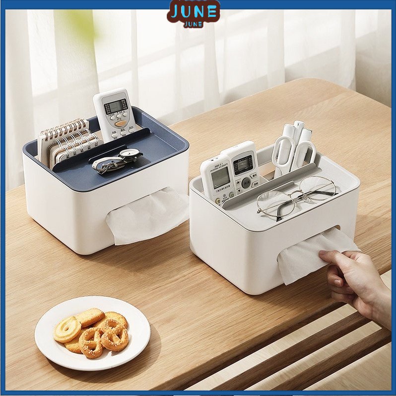 Nordic Multifunctional Tissue Box Living Room Desk Organiser Tea Table ...