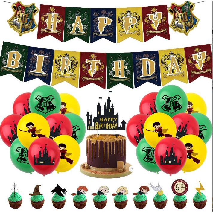 Harry potter party set Wizard Birthday Party decorations Magic Themed ...