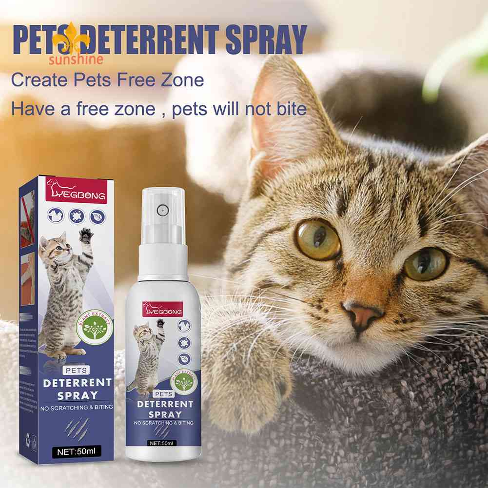 (Readyani)Cat Scratch Deterrent Spray Natural Scratching Train Sofa