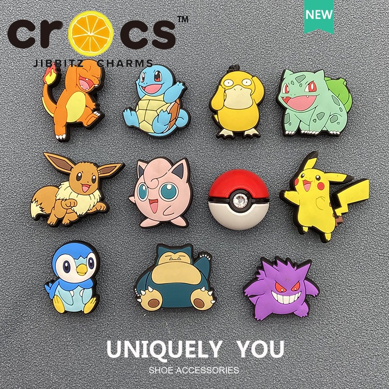 crocs pokemon charms