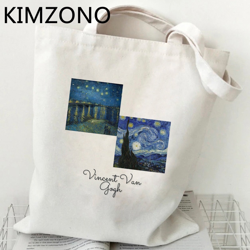 Van Gogh shopping bag bolsa recycle bag jute bag shopper shopping bag ...