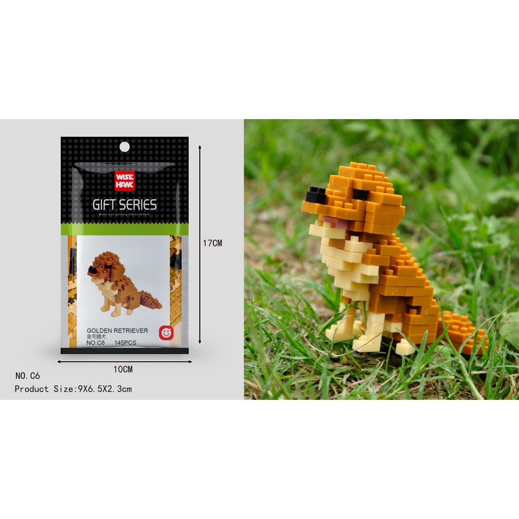 Kids Enlightenment Toys Lego Building Blocks Animal Zoo Cat Dog Panda NanoBlock Kids Educational Gifts DIY Toys Shopee Singapore