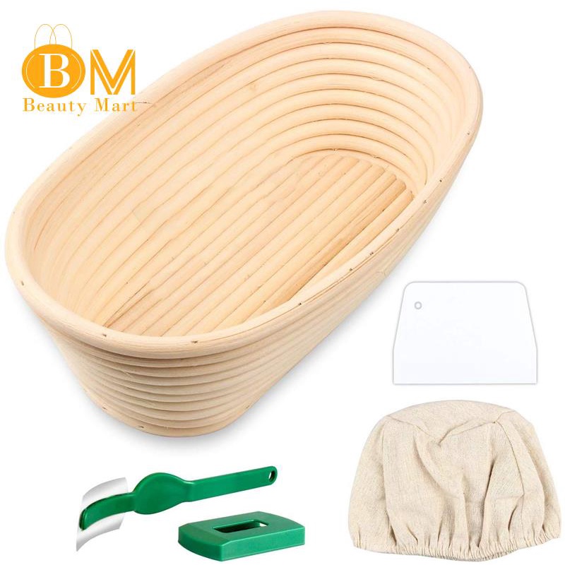 Oval Bread Proofing Basket, Handmade Bread Proofing Basket