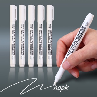 1pc Waterproof And Fade-resistant Permanent Acrylic White Paint Marker Pen  For Drawing And Doodling, Long-lasting And Odorless Without Easily Fading