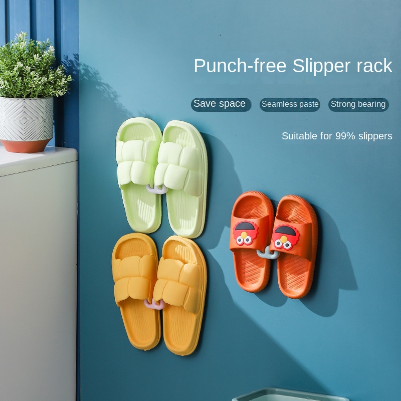 Slipper Rack Slipper Hook Wall Mounted Hanging Hange Storage Shoe Rack ...