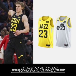 Nike Men's Utah Jazz Lauri Markkanen #23 Black Dri-Fit Swingman Jersey, Large