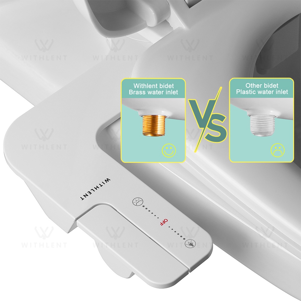 Bidet Toilet Seat Attachment Water Spray Nonelectric Bidet Dual