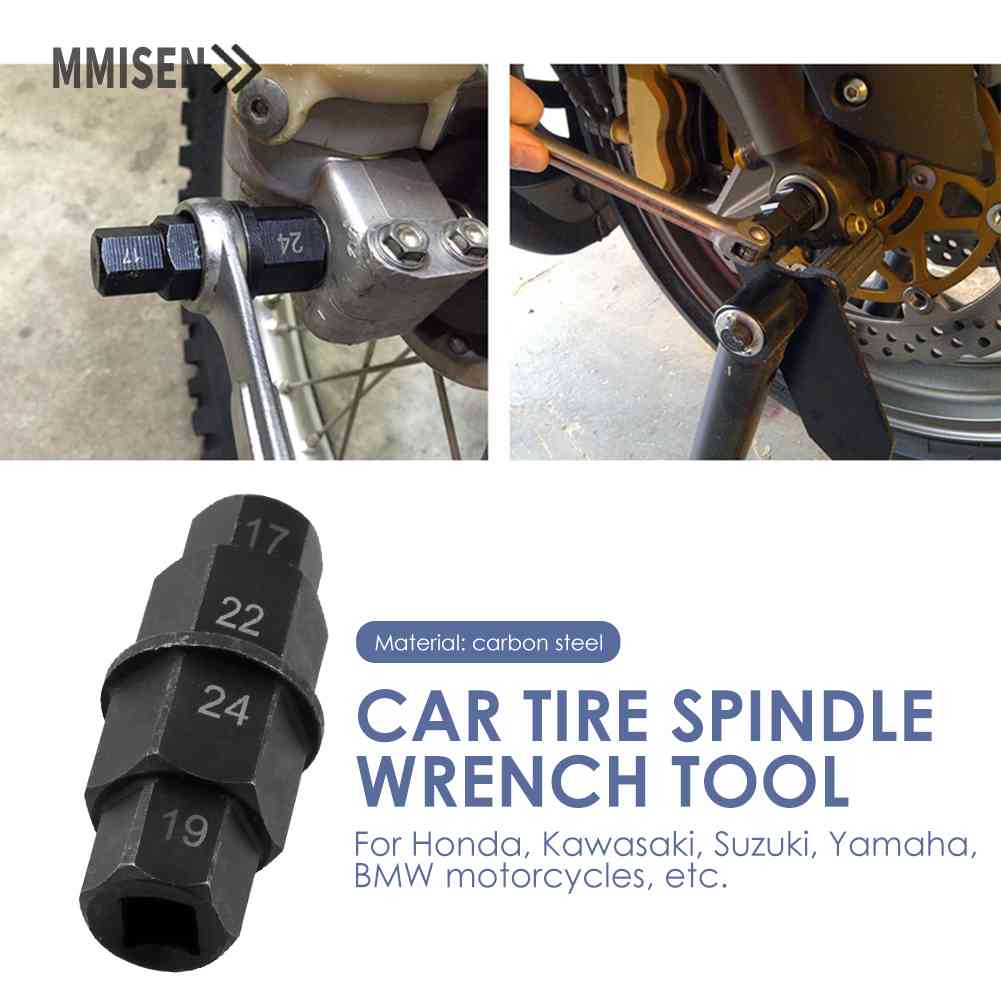 Mmisen/ Motorcycle Front Axle Spindle Hex Allen Key Socket 17mm 19mm