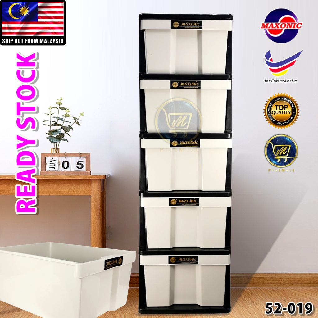 PlatMart Extra Large 5 Layer Plastic Drawer / Storage / Plastic Shopee Singapore