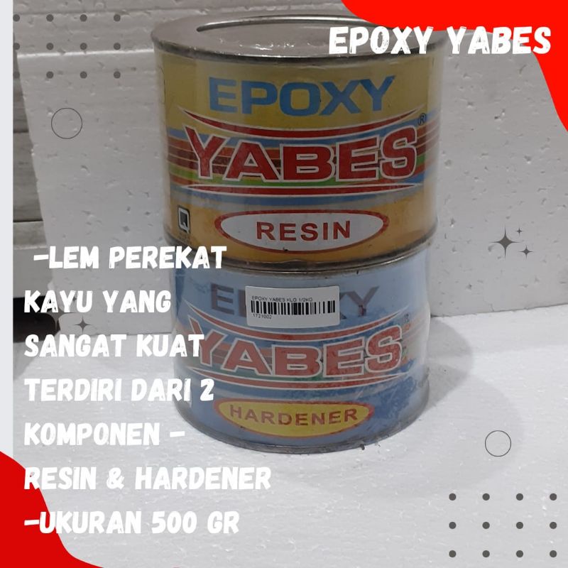 KAYU Yabes Wood Glue EPOXY Adhesive Glue 250GR 500GR FURNITURE Adhesive