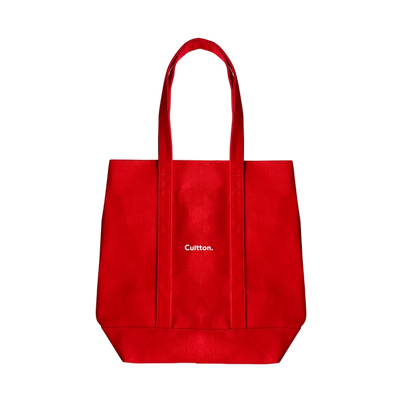 Cultton Core Logo Medium Totebag Red | Shopee Singapore