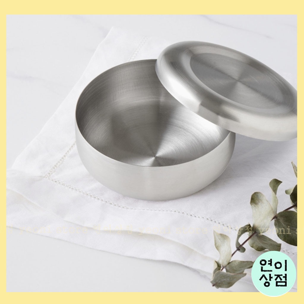 Korean stainless steel rice bowl Korean restaurant rice bowl stainless