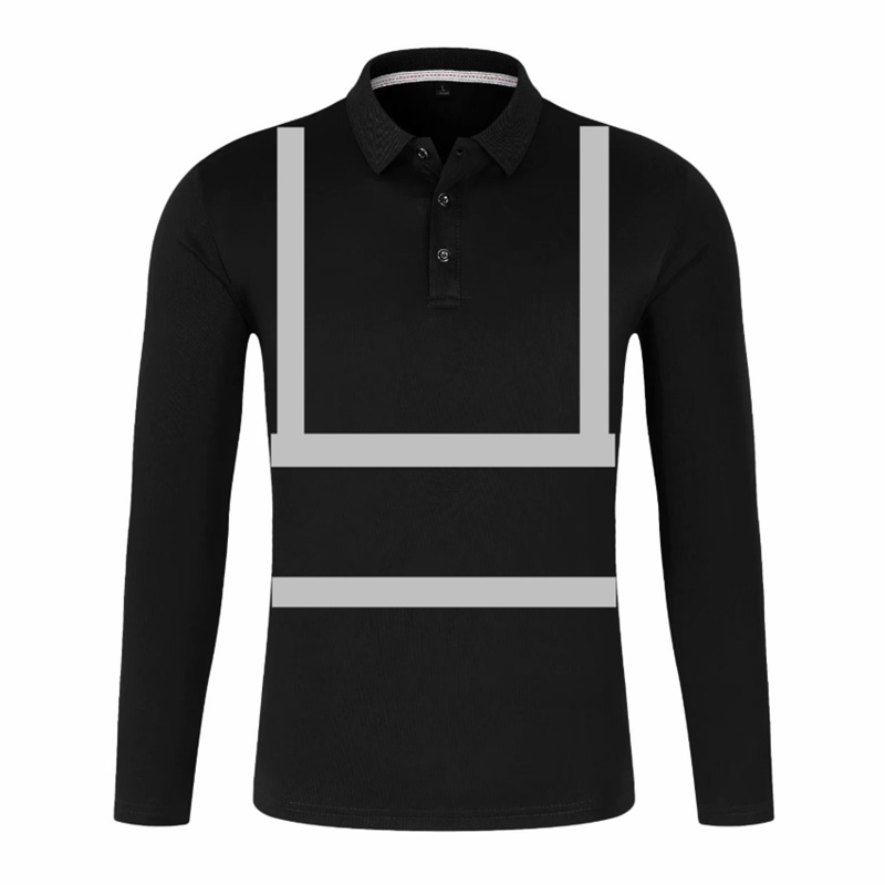 Hi Vis Safety Work Polo Shirt Reflective Construction Shirts for