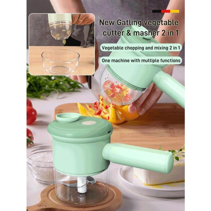 New 2 in 1 Gatling food chopper Shopee Singapore
