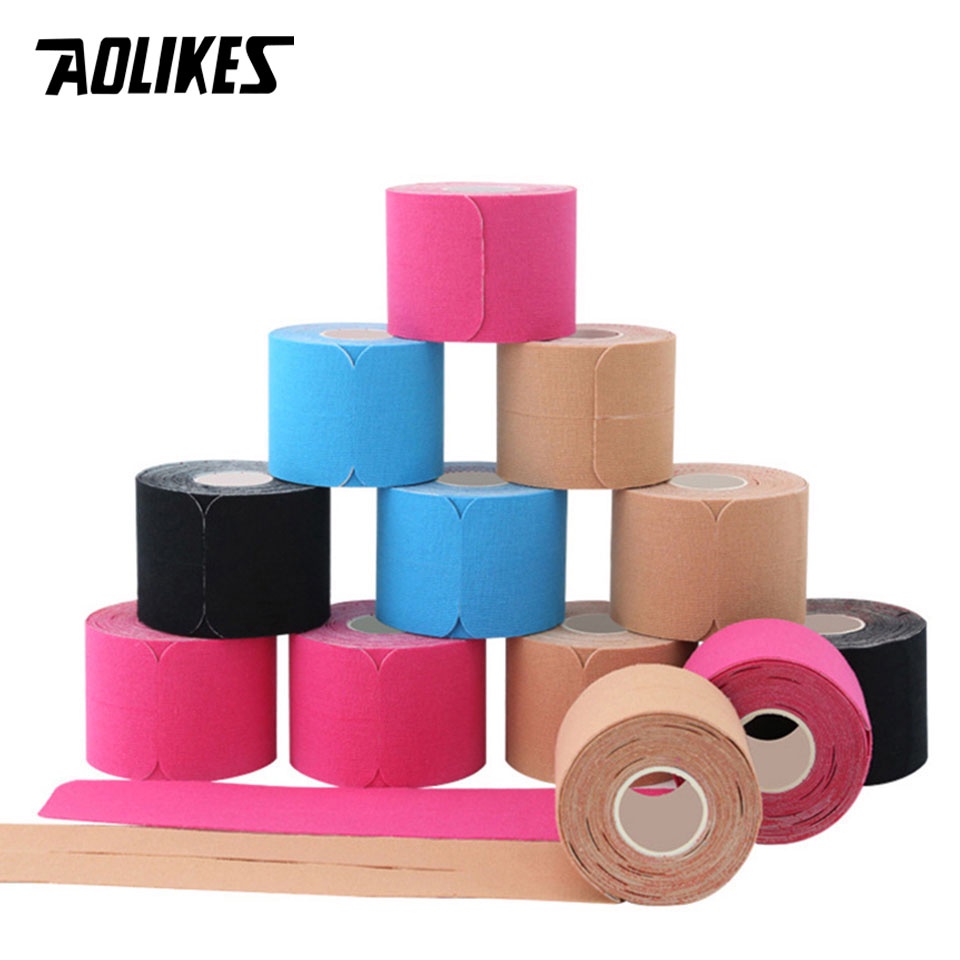 AOLIKES Pre Cut Muscle Support Athletic Recovery Elastic