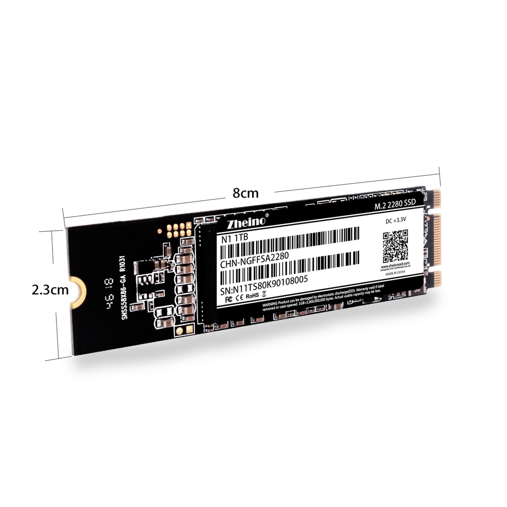 Zheino M2 SSD 128GB 256GB 512GB 1TB 2280mm NGFF SSD | Shopee Singapore