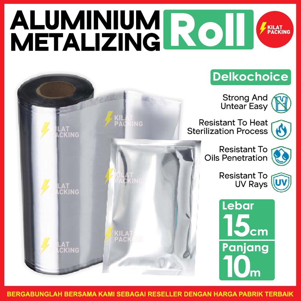 Plastic packaging for aluminum foil roll metalizing sachet 15 cm ...