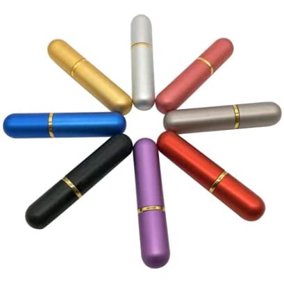 Aluminum Essential Oil Nasal Inhaler Tubes Multicolor Empty Personal ...