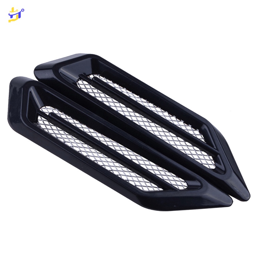 Car Exterior Hood Air Flow Side Fender Vent Intake Air Wing Cover Trim