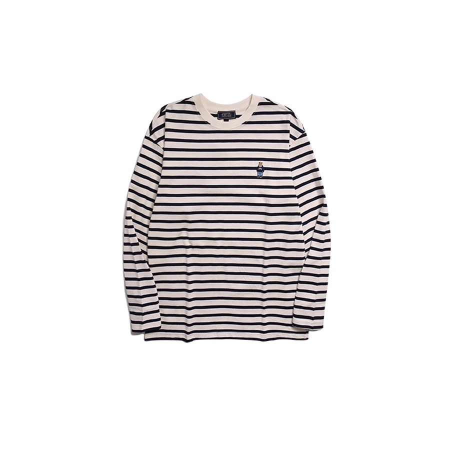 【WHO.A.U】Steve Stripe Long Sleeve T-shirt WHO.A.U] Steve Stripe Long Sleeve Tee | WHLSD2311U | Shopee