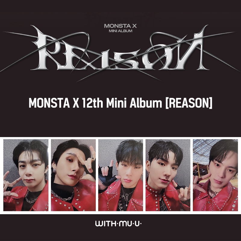 MONSTA X 12th Mini Album - Reason [WITHMUU PHOTOCARD] | Shopee Singapore
