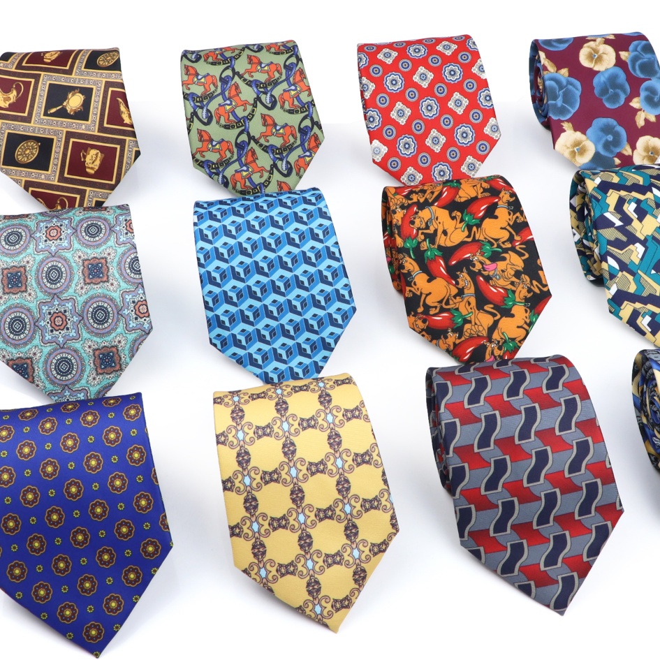 Men s Novelty Silk Ties Vintage Floral Widen Tie Men Fit Wedding