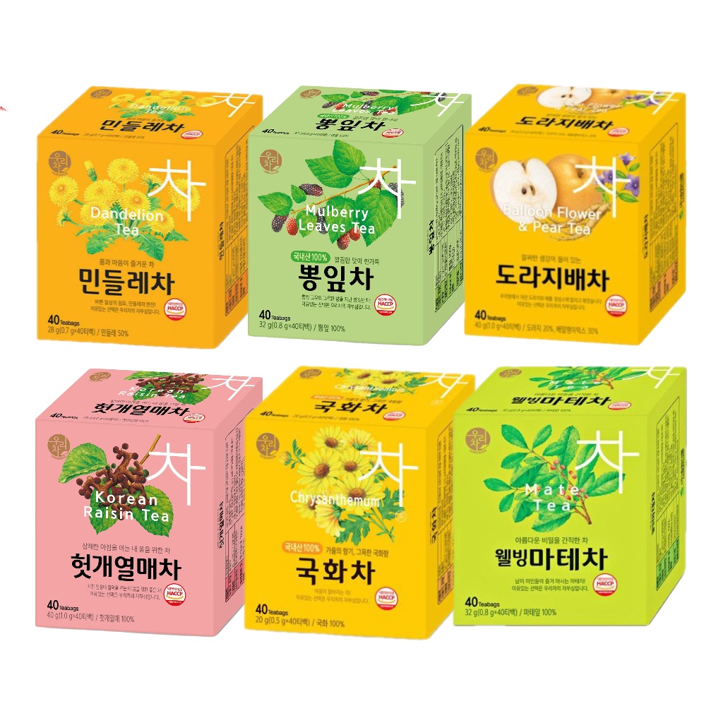 Songwon Healthy Tea Collection Mulberry Leaves Dandelion Well