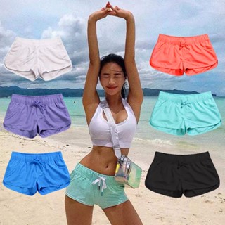 Womens Shorts Summer Casual Shorts Ladies Drawstring Running Beach