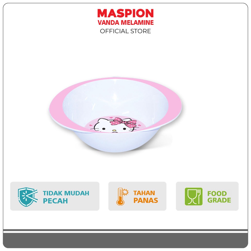 Maspion Vanda Melamin Mangkok Bayi 4.75 Inch Hello Kitty