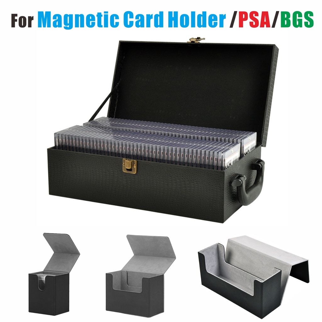 Card Storage Box(Velour Leather) / Carrying Case(Leather) For