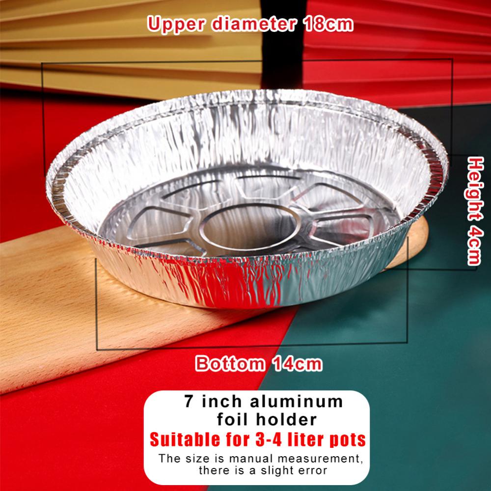 10pcs/set Disposable Air Fryer Aluminum Foil Liner Steamer Mat Non