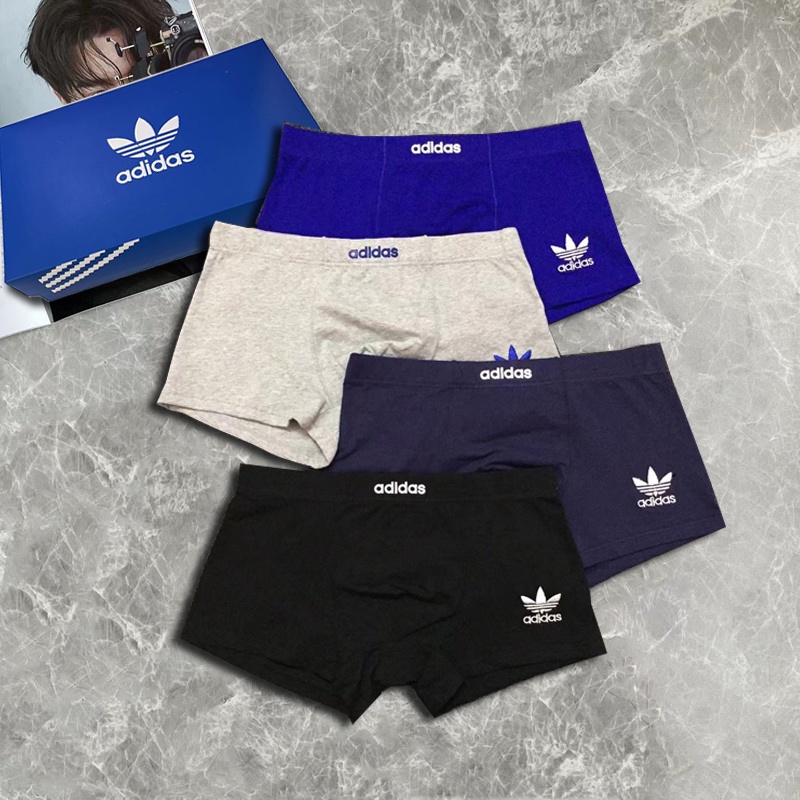 [3pcs+Box] Men's Underwear Pure Cotton Boxer Shopee Singapore