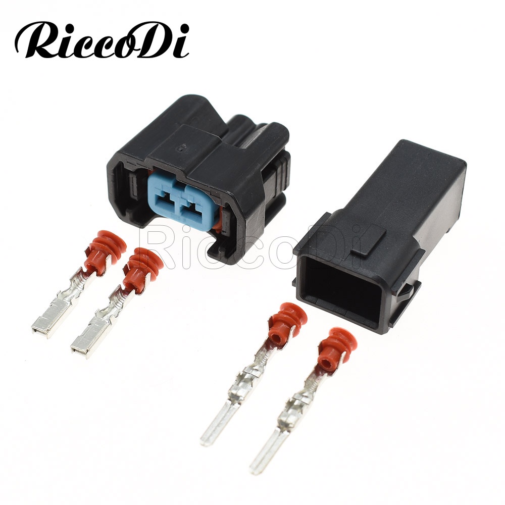 1 Set 2 Pin Male Female NH1 OBD2 Fuel Injector Electrical Connector ...