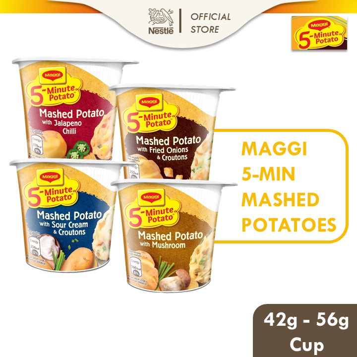 MAGGI 5 minute Mashed Potato 4 flavours Shopee Singapore