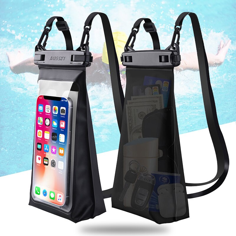 3D Waterproof Phone Bag Transparent Touchscreen Phone Case Holder ...