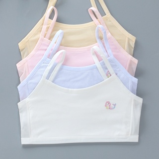 Girls Training Bras,Big Girls' Soft Breathable Print Underwear Bra Vest  Cute Sport Undies 10-14Y