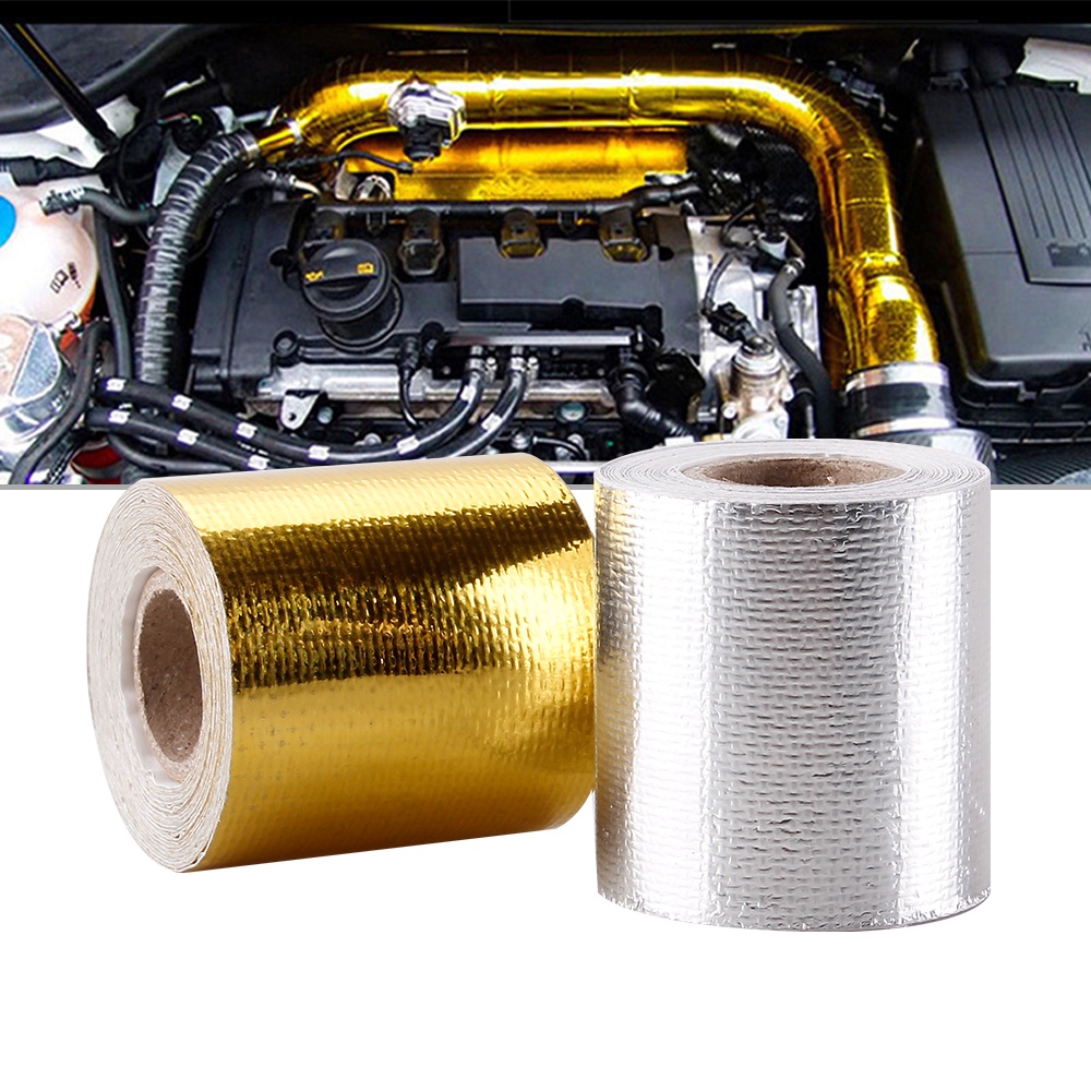 5Meters Car Motorcycle Thermal Exhaust Wrap Pipe Header Heat Insulation