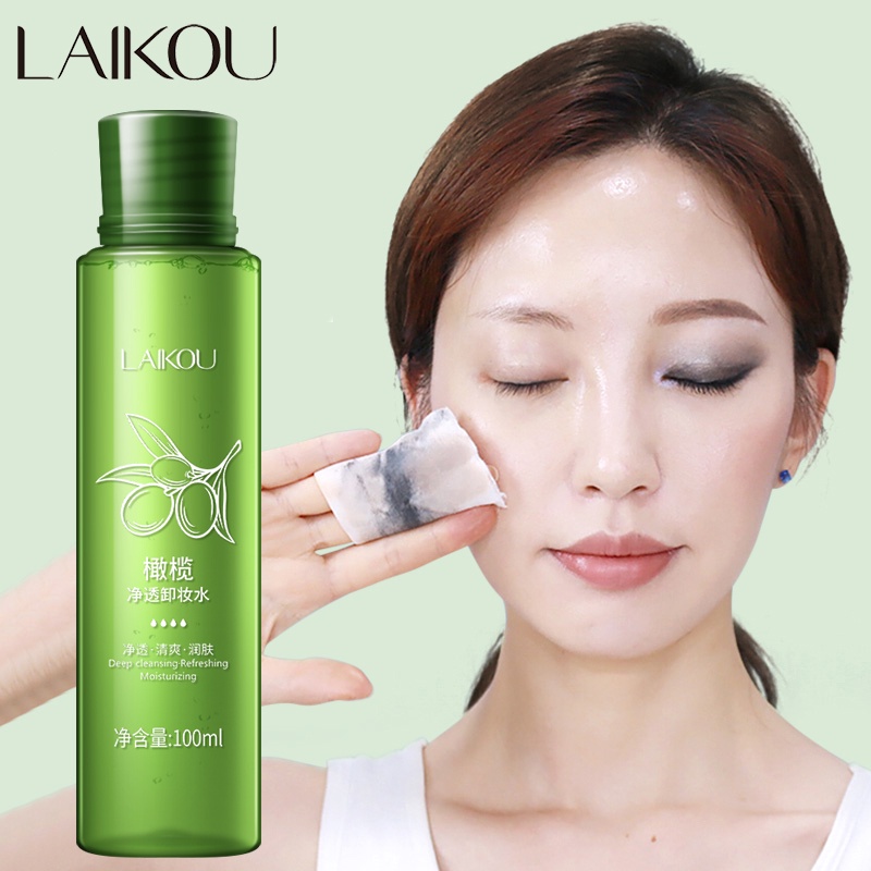 LAIKOU Olive Make Up Remover 100ml Purifying Breathing Cleansing Beauty
