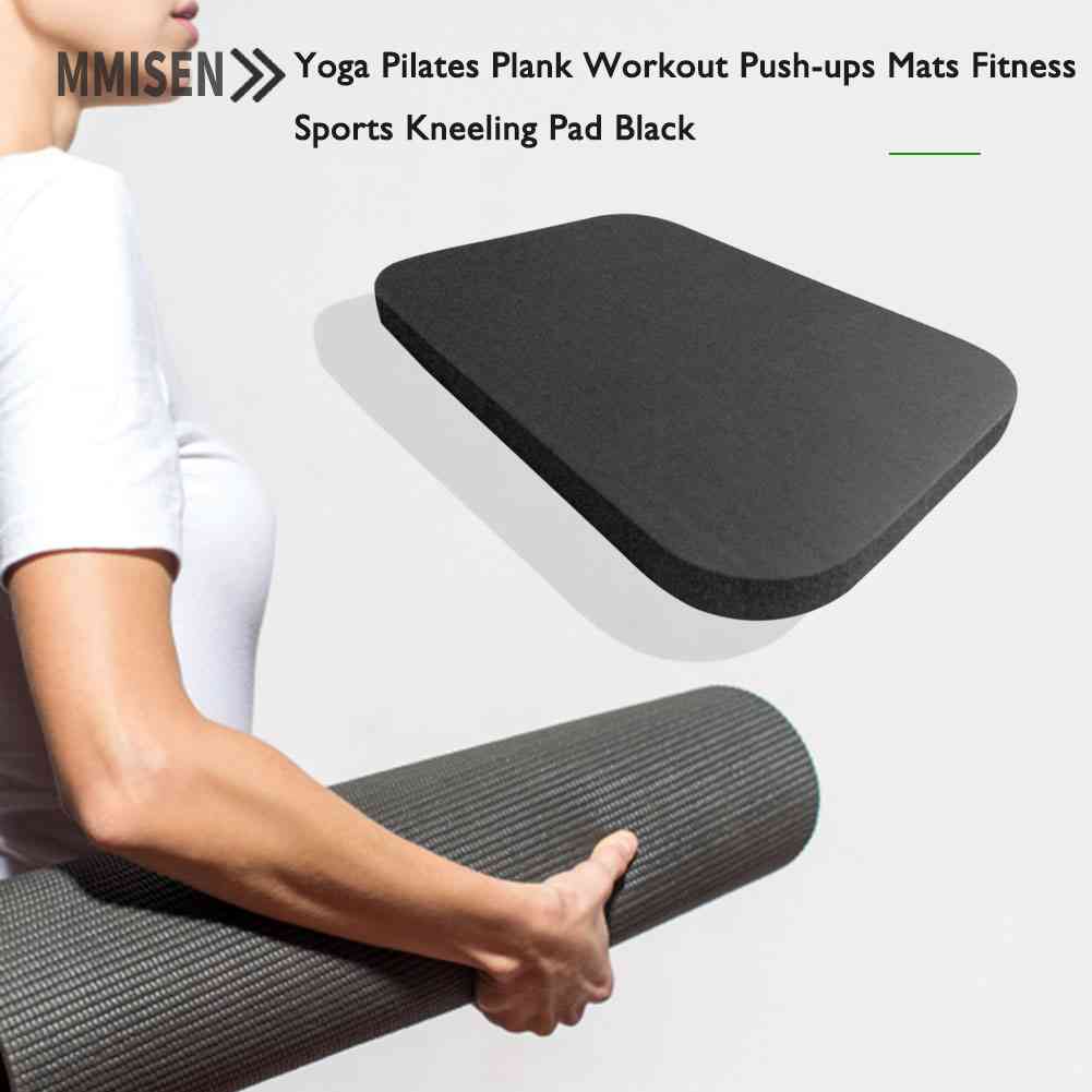Yoga Pilates Plank Workout Pushups Mats Fitness Sports Kneeling Pad Black Shopee Singapore