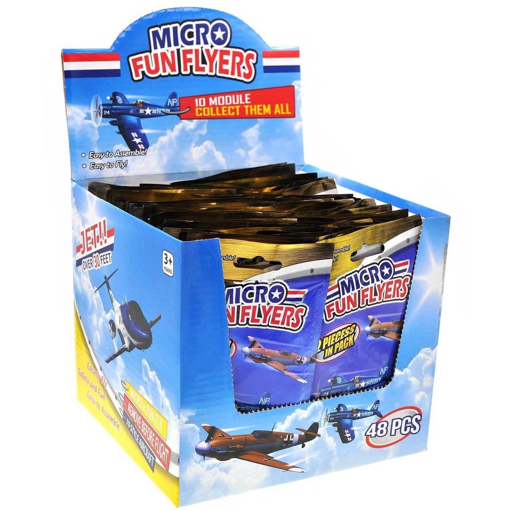 [Bulk 48 Pack/Box] Micro Glider Plane Flyers 2pcs/pack | Shopee Singapore