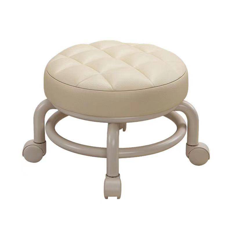 Universal Wheel Small Low Stool Silent Rotating Floor-Wiping Manicure