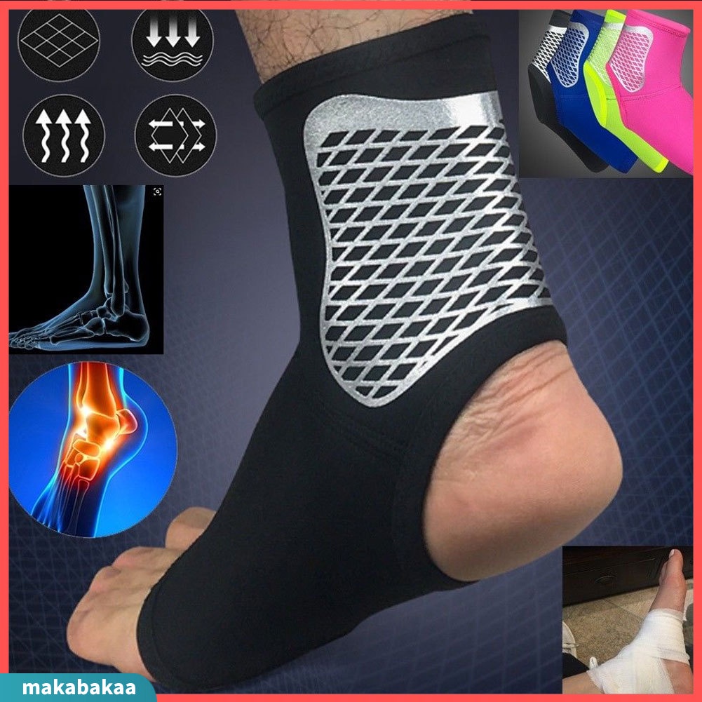 [makabakaa] Ankle Sprain Brace Foot Support Bandage Achilles Tendon Strap Guard Protector